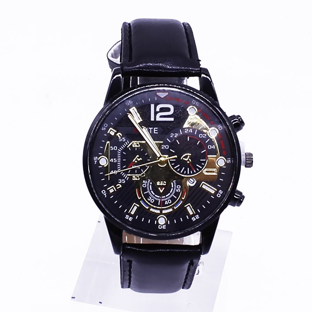 Men’s Wristwatch & Bracelet Set – New Style Fashion Business Gift Watch