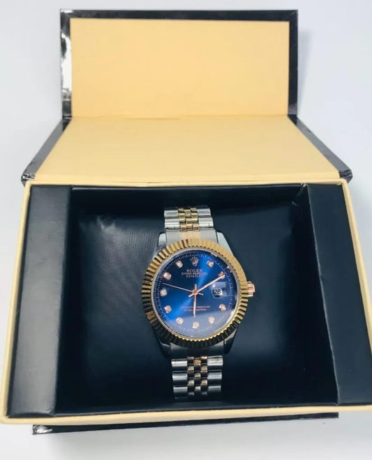 Men's Premium Stainless Steel Chain Strap Watch - 1 Pc