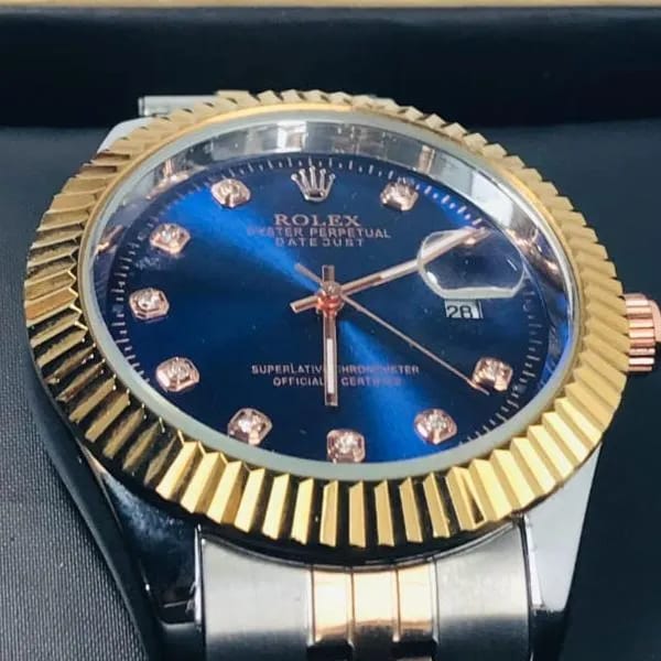 Men's Premium Stainless Steel Chain Strap Watch - 1 Pc