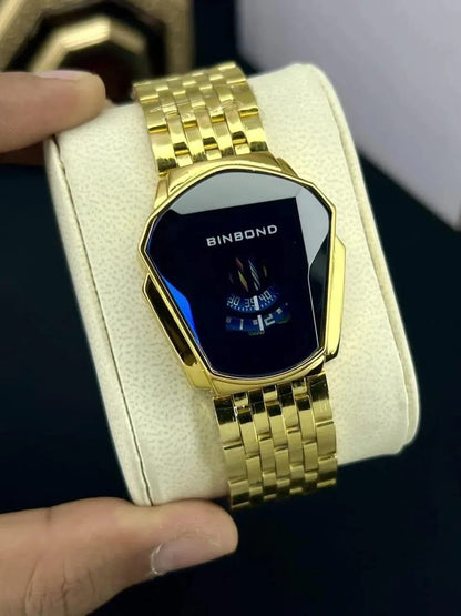 Stylish Men's Quartz Watch with Chain Strap