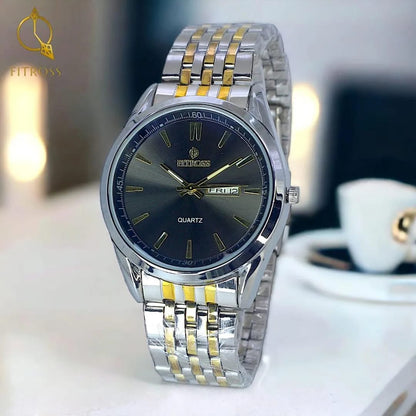 Classic Luxury Watch for Men / Boys With Day &amp; Date Working - Random Multicolor Dial