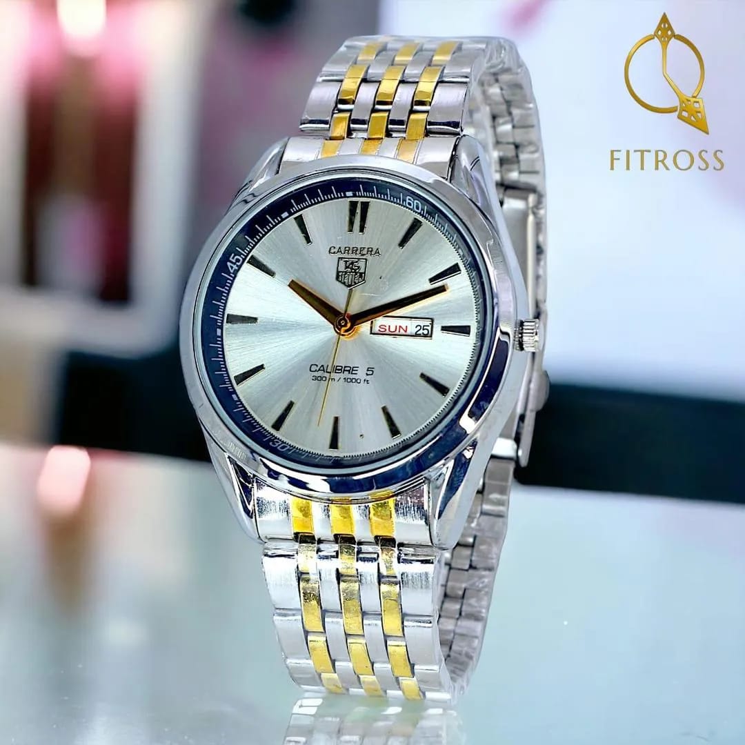 Classic Luxury Watch for Men / Boys With Day &amp; Date Working - Random Multicolor Dial