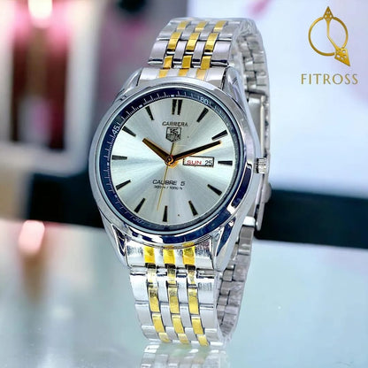 Classic Luxury Watch for Men / Boys With Day &amp; Date Working - Random Multicolor Dial