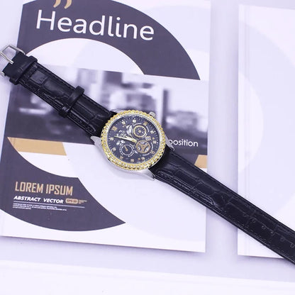 Luxury Couple Watch Set – Quartz Waterproof Men’s & Women’s Watches