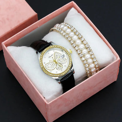 Luxury Couple Watch Set – Quartz Waterproof Men’s & Women’s Watches