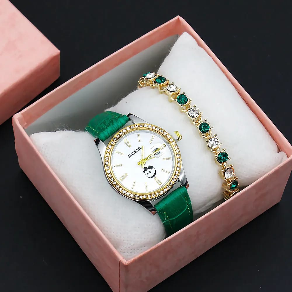 Luxury Couple Watch Set – Quartz Waterproof Men’s & Women’s Watches