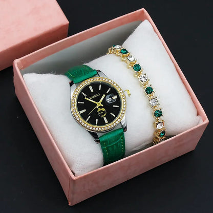Luxury Couple Watch Set – Quartz Waterproof Men’s & Women’s Watches