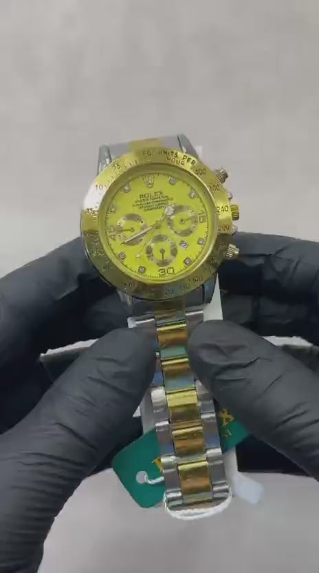 Men’s Value For Money Chronograph Watch – Imported Quality | Golden Stainless Steel